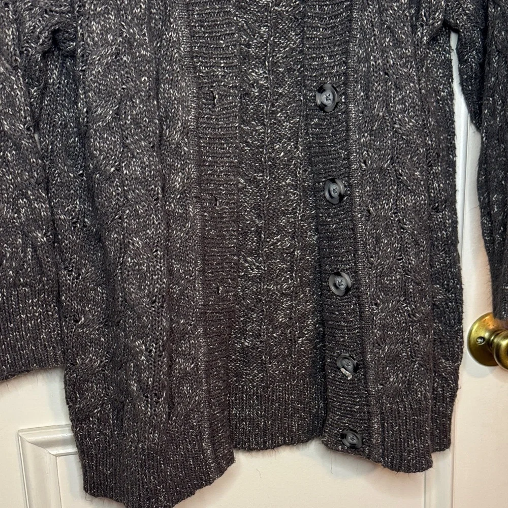 Ava & Viv Charcoal Knit Cardigan